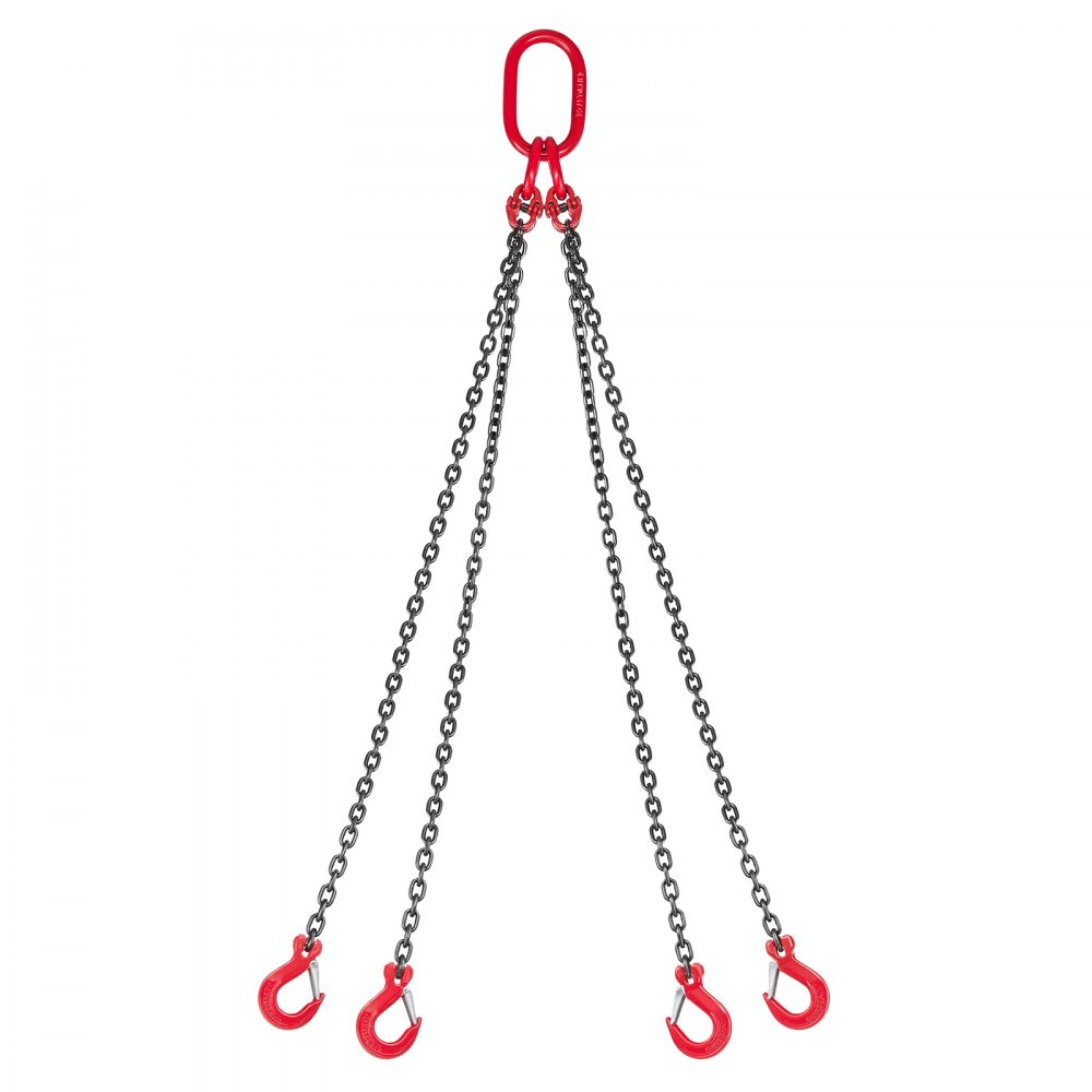Αλυσίδα VEVOR, Αλυσίδες ανύψωσης 6,3mm x 1,5 m με 4 γάντζους λαβής, Ανυψωτικός ιμάντας από κράμα χάλυβα G80 βαρέως τύπου, Χωρητικότητα 2993kg, Ρυθμιζόμενες ανυψωτικές αλυσίδες κινητήρα για ρυμούλκηση φορτίου με ασφάλεια Αλυσίδα VEVOR, Αλυσίδες ανύψωσης 6,3mm x 1,5 m με 4 γάντζους λαβής, Ανυψωτικός ιμάντας από κράμα χάλυβα G80 βαρέως τύπου, Χωρητικότητα 2993kg, Ρυθμιζόμενες ανυψωτικές αλυσίδες κινητήρα για ρυμούλκηση φορτίου με ασφάλεια