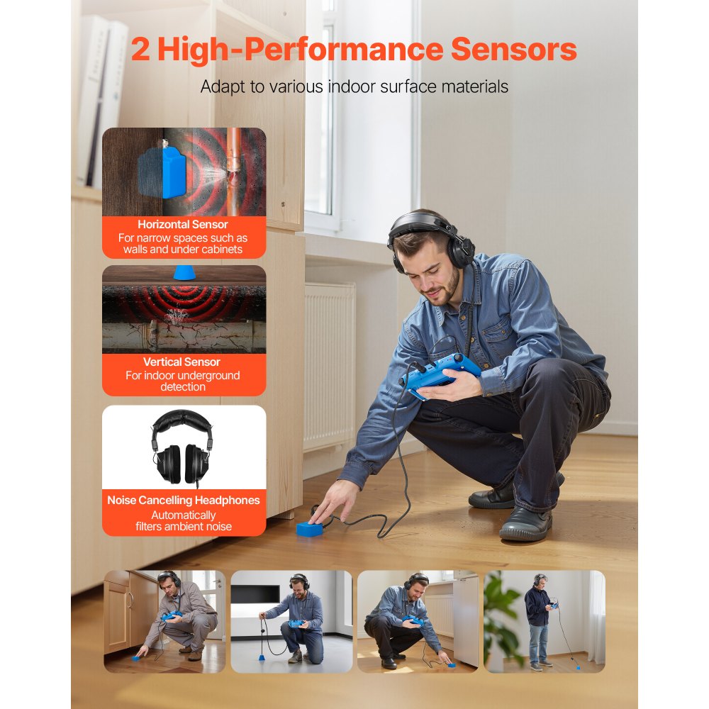 Ανιχνευτής διαρροών νερού VEVOR για εσωτερικούς χώρους, 1Hz-10000Hz, οθόνη αφής LCD, ανιχνευτής διαρροών νερού υδραυλικών εγκαταστάσεων με οριζόντιους και κάθετους αισθητήρες, ακουστικά, κάρτα SD 8GB και θήκη μεταφοράς για οικιακή χρήση Ανιχνευτής διαρροών νερού VEVOR για εσωτερικούς χώρους, 1Hz-10000Hz, οθόνη αφής LCD, ανιχνευτής διαρροών νερού υδραυλικών εγκαταστάσεων με οριζόντιους και κάθετους αισθητήρες, ακουστικά, κάρτα SD 8GB και θήκη μεταφοράς για οικιακή χρήση