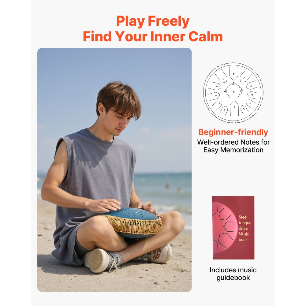 VEVOR Ατσάλινο Τύμπανο με Γλώσσα, 30,5cm 13 Νότες Τύμπανο Βροχής για Εξωτερικό Κήπο, Μουσικά Τύμπανα σε Ντο Μείζονα με Βιβλίο Μουσικής & Σφυράκια, Κρουστά Όργανα για Διαλογισμό Γιόγκα για Αρχάριους, Μουσική Εκπαίδευση, Μπλε Ναυτικό VEVOR Ατσάλινο Τύμπανο με Γλώσσα, 30,5cm 13 Νότες Τύμπανο Βροχής για Εξωτερικό Κήπο, Μουσικά Τύμπανα σε Ντο Μείζονα με Βιβλίο Μουσικής & Σφυράκια, Κρουστά Όργανα για Διαλογισμό Γιόγκα για Αρχάριους, Μουσική Εκπαίδευση, Μπλε Ναυτικό