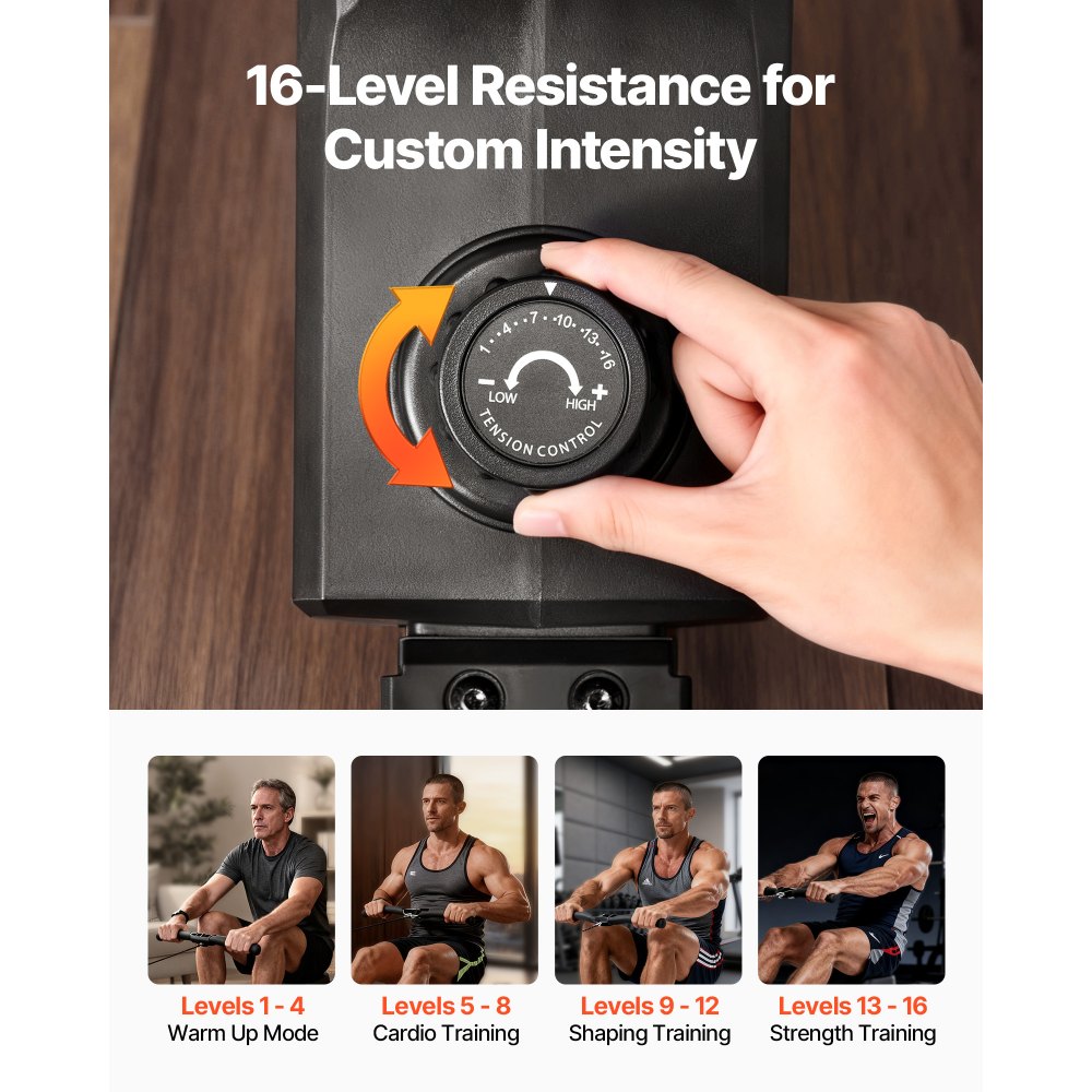 Μαγνητική μηχανή κωπηλασίας VEVOR, αθόρυβη αντίσταση 16 επιπέδων, ρυθμιζόμενη, πτυσσόμενη μηχανή κωπηλασίας για το σπίτι, χωρητικότητα βάρους 158 κιλών, μηχανήματα κωπηλασίας με σχεδιασμό ομαλής τροχαλίας, συμβατό με εφαρμογή Bluetooth και οθόνη LCD Μαγνητική μηχανή κωπηλασίας VEVOR, αθόρυβη αντίσταση 16 επιπέδων, ρυθμιζόμενη, πτυσσόμενη μηχανή κωπηλασίας για το σπίτι, χωρητικότητα βάρους 158 κιλών, μηχανήματα κωπηλασίας με σχεδιασμό ομαλής τροχαλίας, συμβατό με εφαρμογή Bluetooth και οθόνη LCD