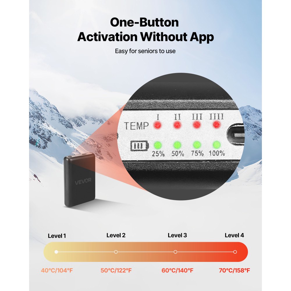 Θερμαινόμενες κάλτσες VEVOR, με μπαταρία 5000mAh, επαναφορτιζόμενες θερμαινόμενες κάλτσες με 4 επίπεδα θέρμανσης, ηλεκτρική θερμαινόμενη κάλτσα για άνδρες και γυναίκες, θερμαντήρας ποδιών για κυνήγι, ιππασία, κάμπινγκ, πεζοπορία, σκι, υπαίθριες εργασίες Θερμαινόμενες κάλτσες VEVOR, με μπαταρία 5000mAh, επαναφορτιζόμενες θερμαινόμενες κάλτσες με 4 επίπεδα θέρμανσης, ηλεκτρική θερμαινόμενη κάλτσα για άνδρες και γυναίκες, θερμαντήρας ποδιών για κυνήγι, ιππασία, κάμπινγκ, πεζοπορία, σκι, υπαίθριες εργασίες