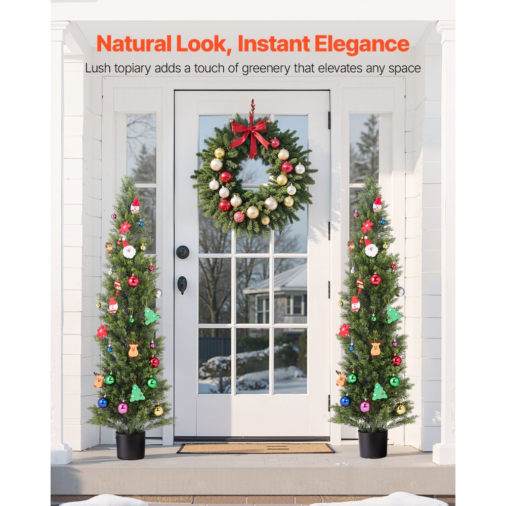 Τεχνητά Κέδροι VEVOR Topiary, Σετ 2 Φυτών Ψεύτικου Πεύκου 1524 χιλ., Ψεύτικο Δέντρο Μεταξιού που Φαίνεται Αληθινό, Εύκολη Συναρμολόγηση για Διακόσμηση, Μπροστινή Βεράντα, Εξωτερική Αίθριο, Κήπος, Μπαλκόνι, Αυλή, Εσωτερικό Γραφείο Τεχνητά Κέδροι VEVOR Topiary, Σετ 2 Φυτών Ψεύτικου Πεύκου 1524 χιλ., Ψεύτικο Δέντρο Μεταξιού που Φαίνεται Αληθινό, Εύκολη Συναρμολόγηση για Διακόσμηση, Μπροστινή Βεράντα, Εξωτερική Αίθριο, Κήπος, Μπαλκόνι, Αυλή, Εσωτερικό Γραφείο