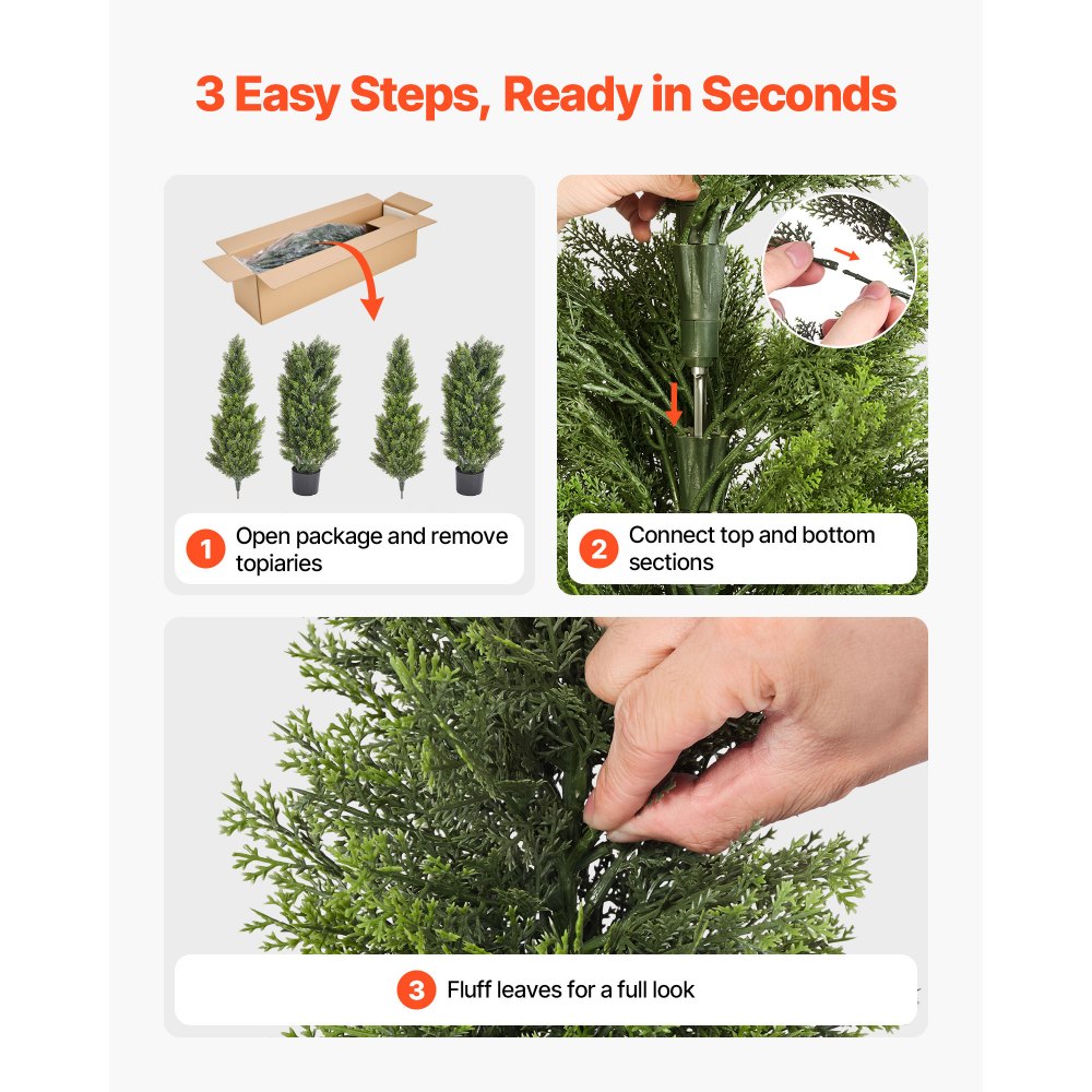 Τεχνητά Κέδροι VEVOR Topiary, Σετ 2 Φυτών Ψεύτικου Πεύκου 1524 χιλ., Ψεύτικο Δέντρο Μεταξιού που Φαίνεται Αληθινό, Εύκολη Συναρμολόγηση για Διακόσμηση, Μπροστινή Βεράντα, Εξωτερική Αίθριο, Κήπος, Μπαλκόνι, Αυλή, Εσωτερικό Γραφείο Τεχνητά Κέδροι VEVOR Topiary, Σετ 2 Φυτών Ψεύτικου Πεύκου 1524 χιλ., Ψεύτικο Δέντρο Μεταξιού που Φαίνεται Αληθινό, Εύκολη Συναρμολόγηση για Διακόσμηση, Μπροστινή Βεράντα, Εξωτερική Αίθριο, Κήπος, Μπαλκόνι, Αυλή, Εσωτερικό Γραφείο