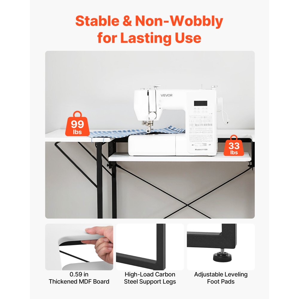 Τραπέζι Ραπτικής VEVOR, Τραπέζι Ραπτομηχανής Πολλαπλών Χρήσεων με Πτυσσόμενο Πλαϊνό Ράφι, Ρυθμιζόμενο Ράφι, Ατσάλινα Πόδια, Γραφείο Υπολογιστή για το Σπίτι, Στούντιο Μόδας, Στούντιο Τέχνης, Εκπαιδευτικό Ίδρυμα, Λευκό Τραπέζι Ραπτικής VEVOR, Τραπέζι Ραπτομηχανής Πολλαπλών Χρήσεων με Πτυσσόμενο Πλαϊνό Ράφι, Ρυθμιζόμενο Ράφι, Ατσάλινα Πόδια, Γραφείο Υπολογιστή για το Σπίτι, Στούντιο Μόδας, Στούντιο Τέχνης, Εκπαιδευτικό Ίδρυμα, Λευκό