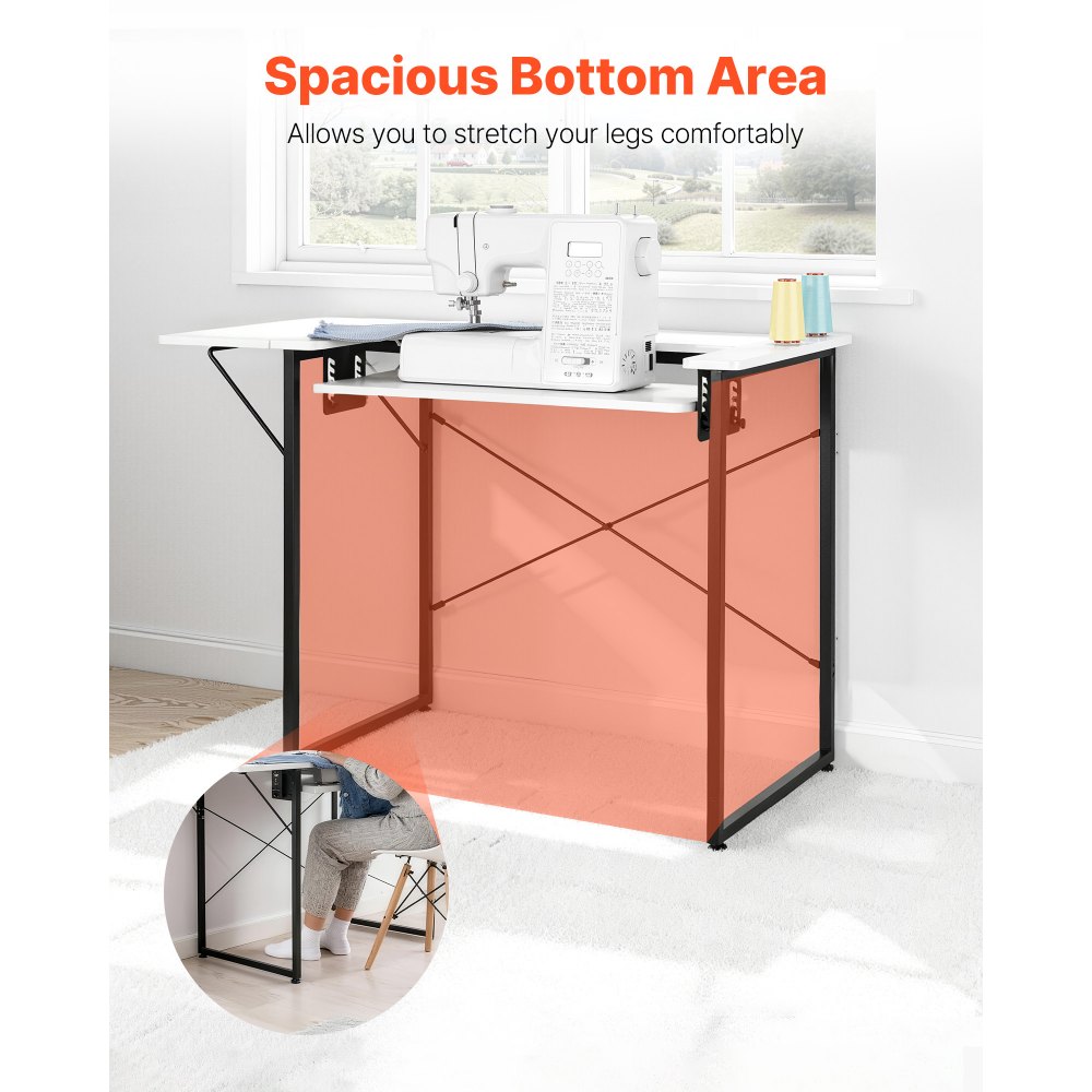 Τραπέζι Ραπτικής VEVOR, Τραπέζι Ραπτομηχανής Πολλαπλών Χρήσεων με Πτυσσόμενο Πλαϊνό Ράφι, Ρυθμιζόμενο Ράφι, Ατσάλινα Πόδια, Γραφείο Υπολογιστή για το Σπίτι, Στούντιο Μόδας, Στούντιο Τέχνης, Εκπαιδευτικό Ίδρυμα, Λευκό Τραπέζι Ραπτικής VEVOR, Τραπέζι Ραπτομηχανής Πολλαπλών Χρήσεων με Πτυσσόμενο Πλαϊνό Ράφι, Ρυθμιζόμενο Ράφι, Ατσάλινα Πόδια, Γραφείο Υπολογιστή για το Σπίτι, Στούντιο Μόδας, Στούντιο Τέχνης, Εκπαιδευτικό Ίδρυμα, Λευκό