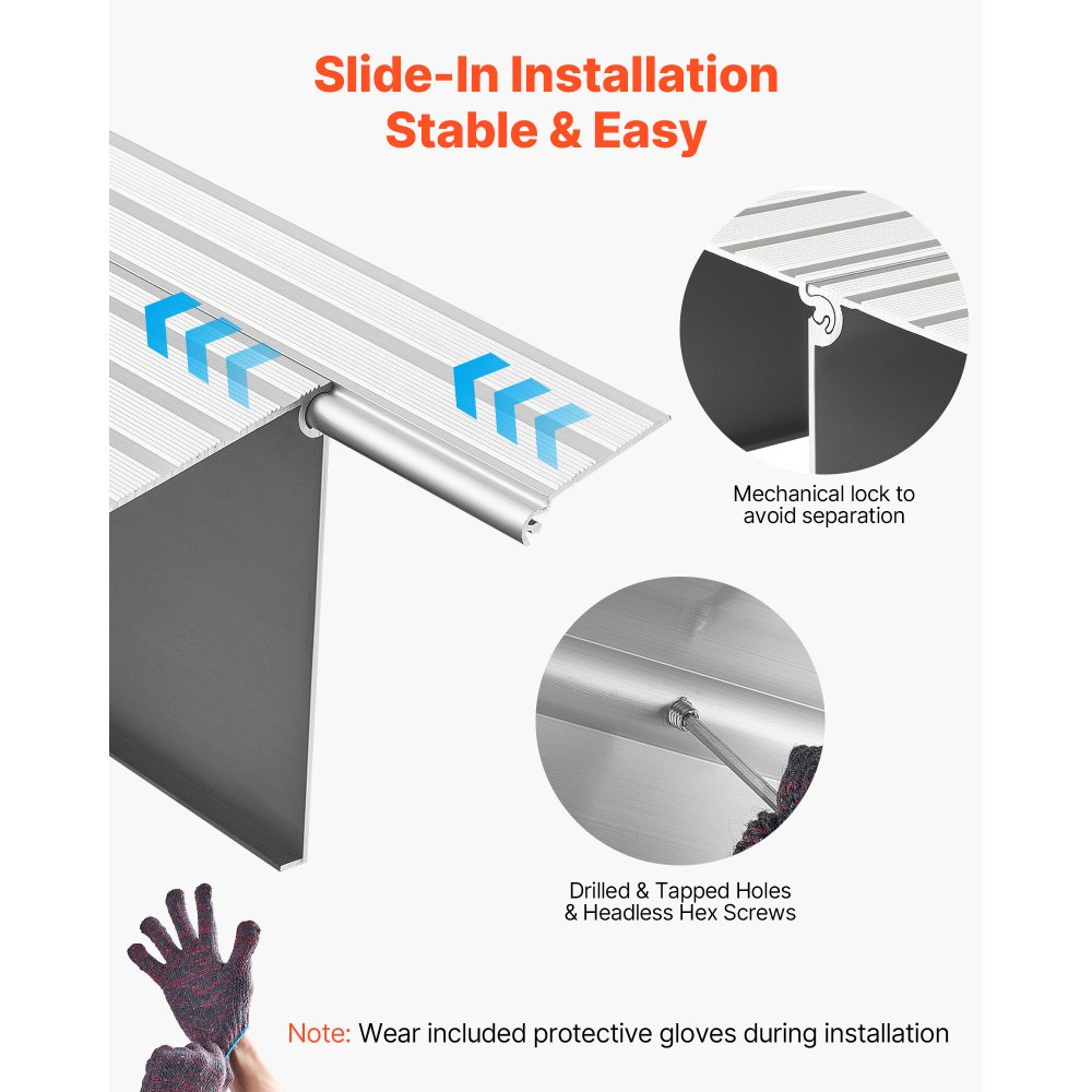 Ράμπα κατωφλίου πόρτας VEVOR, ύψος 138 mm, ράμπα κατωφλίου από κράμα αλουμινίου με ονομαστική χωρητικότητα φορτίου 363 kg, ράμπες για άτομα με αναπηρία για σκαλοπάτια σπιτιού για αναπηρικά αμαξίδια, σκούτερ, ηλεκτρικά αμαξίδια, περιπατητές, ποδήλατα, τρίκυκλα Ράμπα κατωφλίου πόρτας VEVOR, ύψος 138 mm, ράμπα κατωφλίου από κράμα αλουμινίου με ονομαστική χωρητικότητα φορτίου 363 kg, ράμπες για άτομα με αναπηρία για σκαλοπάτια σπιτιού για αναπηρικά αμαξίδια, σκούτερ, ηλεκτρικά αμαξίδια, περιπατητές, ποδήλατα, τρίκυκλα