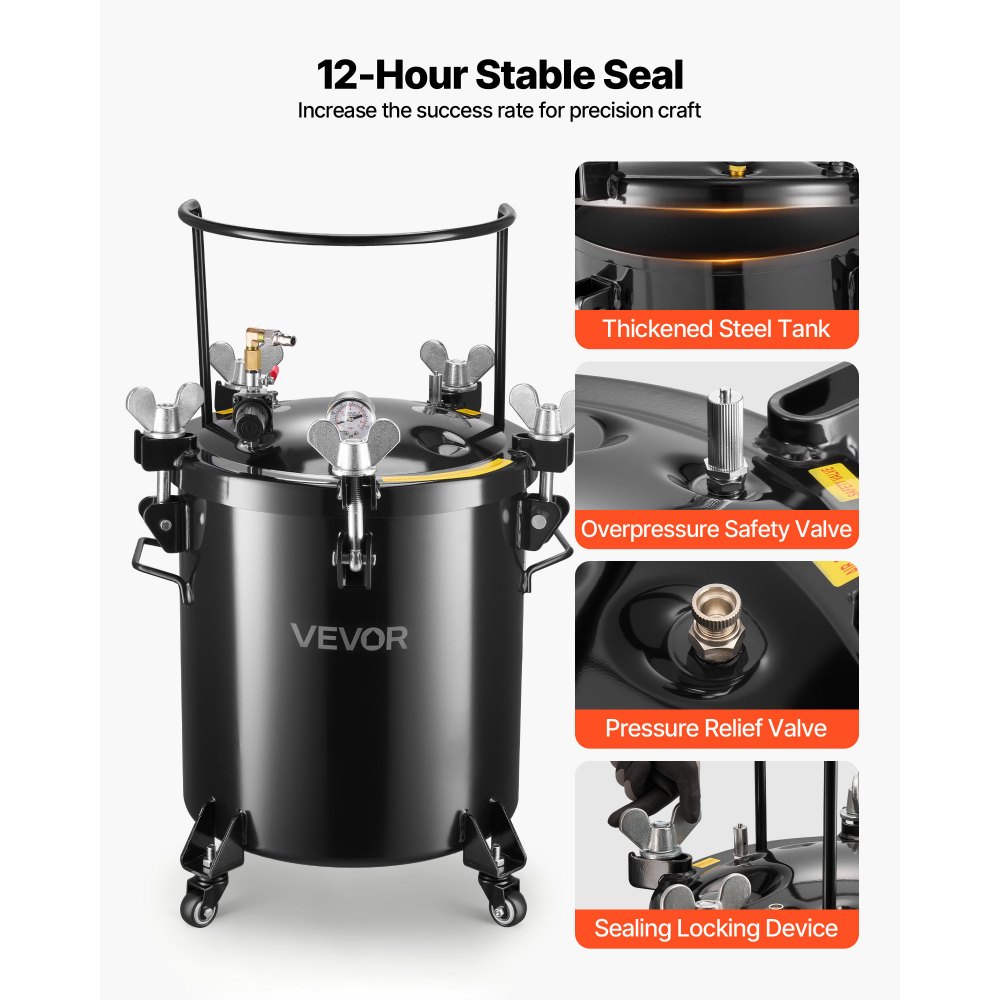 Δεξαμενή βαφής με δοχείο πίεσης VEVOR, Δεξαμενή βαφής βαρέως τύπου από χάλυβα 40 λίτρων, Δοχεία βαφής με πίεση ψεκασμού με τρεις συνδέσμους γρήγορης σύνδεσης για οικιακή χρήση, DIY, Δημιουργίες τέχνης, Δεξαμενές μεγάλης διαμέτρου Δεξαμενή βαφής με δοχείο πίεσης VEVOR, Δεξαμενή βαφής βαρέως τύπου από χάλυβα 40 λίτρων, Δοχεία βαφής με πίεση ψεκασμού με τρεις συνδέσμους γρήγορης σύνδεσης για οικιακή χρήση, DIY, Δημιουργίες τέχνης, Δεξαμενές μεγάλης διαμέτρου