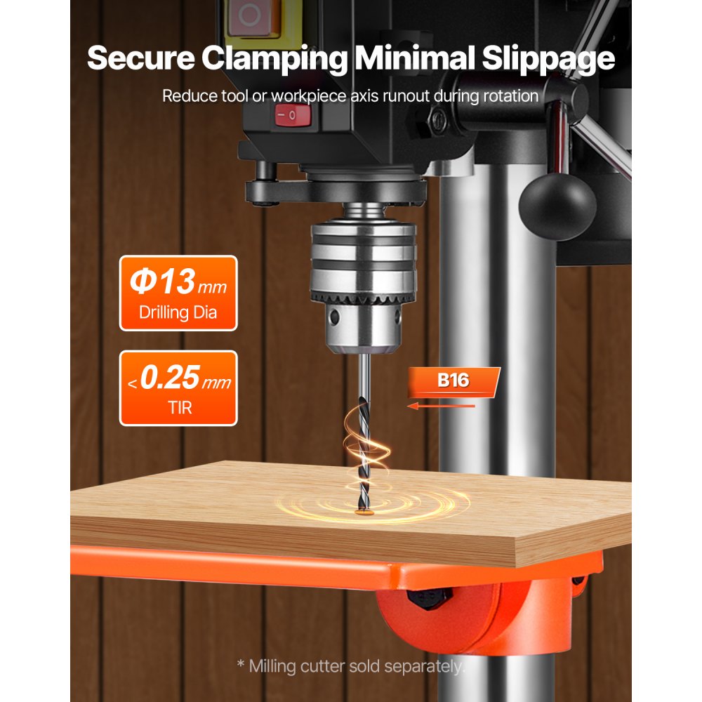 Πρέσα Δράπανου VEVOR 203,2 mm Πάγκου, Κινητήρας Επαγωγής 500W, Επιτραπέζιο Δράπανο με Ρυθμιζόμενη Ταχύτητα 500 / 890 / 1400 / 1900 / 2500 RPM, Κλίση 0-45° Τραπέζι Εργασίας, Φως Εργασίας LED, για Ξύλο και Μέταλλο Πρέσα Δράπανου VEVOR 203,2 mm Πάγκου, Κινητήρας Επαγωγής 500W, Επιτραπέζιο Δράπανο με Ρυθμιζόμενη Ταχύτητα 500 / 890 / 1400 / 1900 / 2500 RPM, Κλίση 0-45° Τραπέζι Εργασίας, Φως Εργασίας LED, για Ξύλο και Μέταλλο