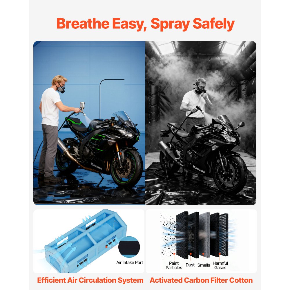 Φουσκωτός θάλαμος βαφής VEVOR, 12 x 5 x 4 m, Φουσκωτός θάλαμος ψεκασμού με φυσητήρες 950W+1100W και σύστημα φίλτρου αέρα, τριγωνική οροφή, για βαφή αυτοκινήτων, φορτηγών, μεγάλων επίπλων και λαμαρινών αυτοκινήτων Φουσκωτός θάλαμος βαφής VEVOR, 12 x 5 x 4 m, Φουσκωτός θάλαμος ψεκασμού με φυσητήρες 950W+1100W και σύστημα φίλτρου αέρα, τριγωνική οροφή, για βαφή αυτοκινήτων, φορτηγών, μεγάλων επίπλων και λαμαρινών αυτοκινήτων