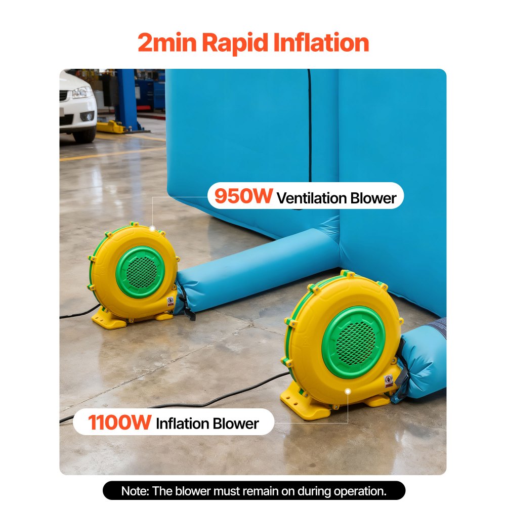 Φουσκωτός θάλαμος βαφής VEVOR, 12 x 5 x 4 m, Φουσκωτός θάλαμος ψεκασμού με φυσητήρες 950W+1100W και σύστημα φίλτρου αέρα, τριγωνική οροφή, για βαφή αυτοκινήτων, φορτηγών, μεγάλων επίπλων και λαμαρινών αυτοκινήτων Φουσκωτός θάλαμος βαφής VEVOR, 12 x 5 x 4 m, Φουσκωτός θάλαμος ψεκασμού με φυσητήρες 950W+1100W και σύστημα φίλτρου αέρα, τριγωνική οροφή, για βαφή αυτοκινήτων, φορτηγών, μεγάλων επίπλων και λαμαρινών αυτοκινήτων