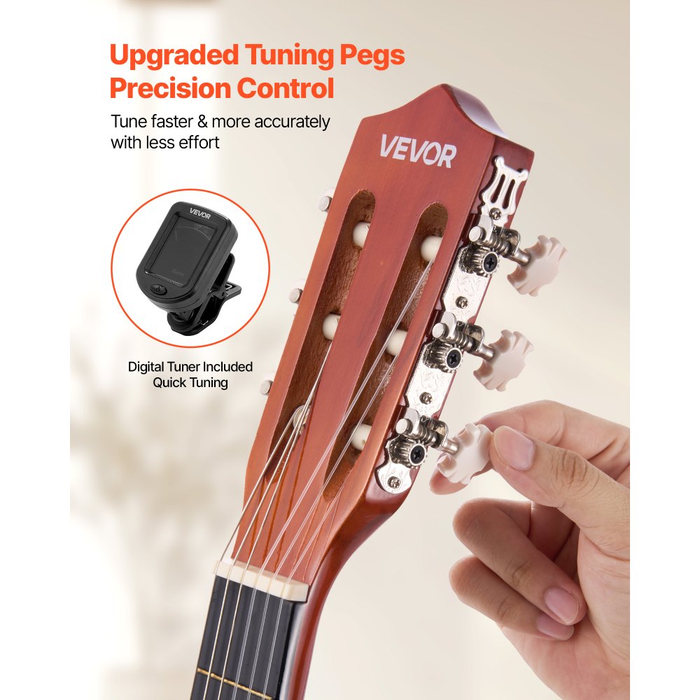 Κλασική κιθάρα VEVOR, 960 mm, Ξύλινο κιτ εκκίνησης κλασικής κιθάρας για αρχάριους, με χορδές νάιλον, τσάντα συναυλιών, λουράκι, κουρδιστήρι, επιπλέον χορδές, πένες, καποτάτο, ξύλο μπάσου, για εφήβους και ενήλικες, μαθητές, φυσικό Κλασική κιθάρα VEVOR, 960 mm, Ξύλινο κιτ εκκίνησης κλασικής κιθάρας για αρχάριους, με χορδές νάιλον, τσάντα συναυλιών, λουράκι, κουρδιστήρι, επιπλέον χορδές, πένες, καποτάτο, ξύλο μπάσου, για εφήβους και ενήλικες, μαθητές, φυσικό