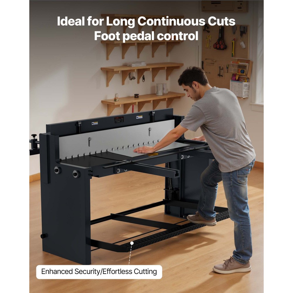 Ψαλίδι λαμαρίνας VEVOR Foot Stomp, χειροκίνητο ψαλίδι δαπέδου πλάτους 1320 mm, με ατσάλινο πλαίσιο από σίδηρο, ρυθμιζόμενο διάκενο λεπίδας, στοπ υλικού, έλεγχος ποδοκίνητου πεντάλ για κοπή χάλυβα, χαλκού, οπλισμού και αλουμινίου Ψαλίδι λαμαρίνας VEVOR Foot Stomp, χειροκίνητο ψαλίδι δαπέδου πλάτους 1320 mm, με ατσάλινο πλαίσιο από σίδηρο, ρυθμιζόμενο διάκενο λεπίδας, στοπ υλικού, έλεγχος ποδοκίνητου πεντάλ για κοπή χάλυβα, χαλκού, οπλισμού και αλουμινίου