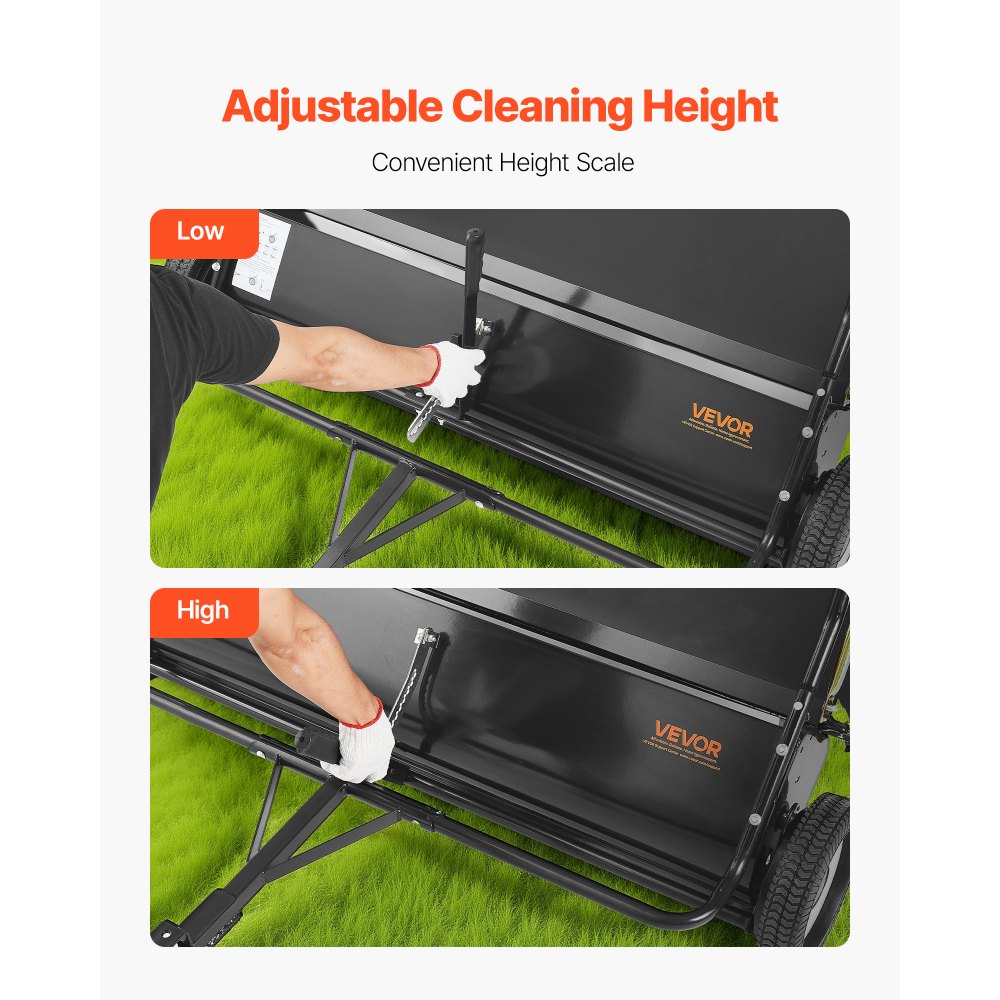 Σάρωθρο γκαζόν VEVOR Tow, Σάρωθρο αυλής 122cm με τράβηγμα, χωρητικότητα σάκου 26 κυβικών ποδιών, συλλέκτης φύλλων και χόρτου με σχοινί απόρριψης, ρυθμιζόμενο ύψος σάρωσης, Σάρωθρα κήπου για γκαζόν Σάρωθρο γκαζόν VEVOR Tow, Σάρωθρο αυλής 122cm με τράβηγμα, χωρητικότητα σάκου 26 κυβικών ποδιών, συλλέκτης φύλλων και χόρτου με σχοινί απόρριψης, ρυθμιζόμενο ύψος σάρωσης, Σάρωθρα κήπου για γκαζόν
