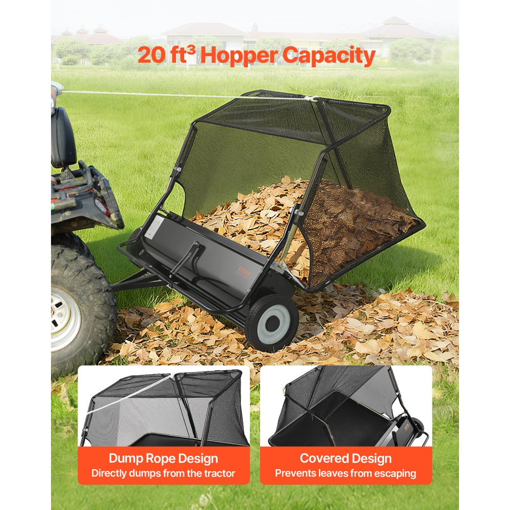 Σάρωθρο γκαζόν VEVOR Tow, Σάρωθρο αυλής 122cm με τράβηγμα, χωρητικότητα σάκου 26 κυβικών ποδιών, συλλέκτης φύλλων και χόρτου με σχοινί απόρριψης, ρυθμιζόμενο ύψος σάρωσης, Σάρωθρα κήπου για γκαζόν Σάρωθρο γκαζόν VEVOR Tow, Σάρωθρο αυλής 122cm με τράβηγμα, χωρητικότητα σάκου 26 κυβικών ποδιών, συλλέκτης φύλλων και χόρτου με σχοινί απόρριψης, ρυθμιζόμενο ύψος σάρωσης, Σάρωθρα κήπου για γκαζόν