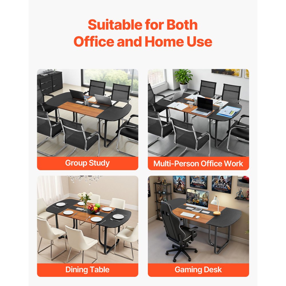 Τραπέζι Συνεδριάσεων VEVOR, Οβάλ Γραφείο 1800 mm για Συσκέψεις 6-8 Ατόμων, Μοντέρνο Γραφείο Σεμιναρίων με Μεταλλικά Πόδια, Μεγάλο Γραφείο Συνεδριάσεων για Γραφείο, Αίθουσα Συσκέψεων, Αίθουσα Συνεδριάσεων, Εύκολη Συναρμολόγηση, Μαύρο & Καφέ Τραπέζι Συνεδριάσεων VEVOR, Οβάλ Γραφείο 1800 mm για Συσκέψεις 6-8 Ατόμων, Μοντέρνο Γραφείο Σεμιναρίων με Μεταλλικά Πόδια, Μεγάλο Γραφείο Συνεδριάσεων για Γραφείο, Αίθουσα Συσκέψεων, Αίθουσα Συνεδριάσεων, Εύκολη Συναρμολόγηση, Μαύρο & Καφέ