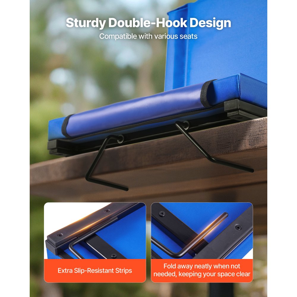 Κάθισμα Σταδίου VEVOR, Πτυσσόμενο Κάθισμα Λεκάνης με Στήριγμα Πλάτης & Χοντρό Μαξιλάρι, Επενδεδυμένα Καθίσματα Σταδίου για Λεκάνη που Περιλαμβάνουν Ιμάντα Ώμου, Γάντζους, Θήκη για Ποτήρια και Πλαϊνή Τσέπη, Μπλε Καρέκλα Λεκάνης Κάθισμα Σταδίου VEVOR, Πτυσσόμενο Κάθισμα Λεκάνης με Στήριγμα Πλάτης & Χοντρό Μαξιλάρι, Επενδεδυμένα Καθίσματα Σταδίου για Λεκάνη που Περιλαμβάνουν Ιμάντα Ώμου, Γάντζους, Θήκη για Ποτήρια και Πλαϊνή Τσέπη, Μπλε Καρέκλα Λεκάνης