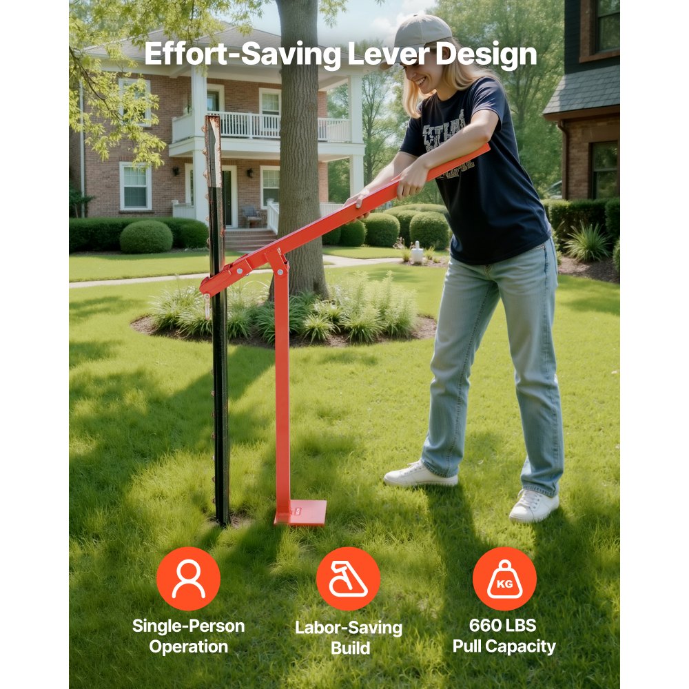 Εξολκέας στύλων T VEVOR 78 cm, βαρέως τύπου εξολκέας στύλων περίφραξης με αλυσίδα ανύψωσης 109,2 cm, ανθεκτικός στη σκουριά χάλυβας, εργαλείο αφαίρεσης στύλων T που εξοικονομεί εργασία για στρογγυλούς στύλους περίφραξης, στύλους πινακίδων και κορμούς δέντρων Εξολκέας στύλων T VEVOR 78 cm, βαρέως τύπου εξολκέας στύλων περίφραξης με αλυσίδα ανύψωσης 109,2 cm, ανθεκτικός στη σκουριά χάλυβας, εργαλείο αφαίρεσης στύλων T που εξοικονομεί εργασία για στρογγυλούς στύλους περίφραξης, στύλους πινακίδων και κορμούς δέντρων