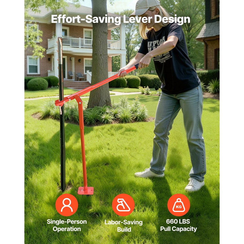 Εξολκέας στύλων T VEVOR 91,4 cm, βαρέως τύπου εξολκέας στύλων περίφραξης από χάλυβα, χωρητικότητα φορτίου 300 kg, εργαλείο αφαίρεσης στύλων T που εξοικονομεί εργασία για στρογγυλούς στύλους περίφραξης, στύλους πινακίδων και κορμούς δέντρων, δεν περιλαμβάνεται αλυσίδα ανύψωσης Εξολκέας στύλων T VEVOR 91,4 cm, βαρέως τύπου εξολκέας στύλων περίφραξης από χάλυβα, χωρητικότητα φορτίου 300 kg, εργαλείο αφαίρεσης στύλων T που εξοικονομεί εργασία για στρογγυλούς στύλους περίφραξης, στύλους πινακίδων και κορμούς δέντρων, δεν περιλαμβάνεται αλυσίδα ανύψωσης