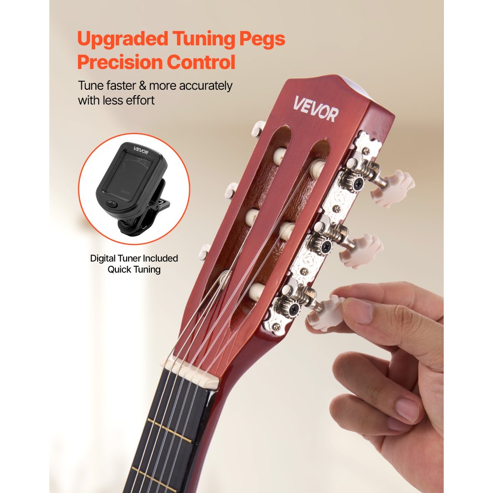 Κλασική κιθάρα VEVOR, 780 mm, Ξύλινο κιτ εκκίνησης κλασικής κιθάρας για αρχάριους, με χορδές νάιλον, τσάντα συναυλιών, λουράκι, κουρδιστήρι, επιπλέον χορδές, πένες, καποτάτο, ξύλο μπάσου, για παιδιά κορίτσια αγόρια μαθητές, Sunburst Κλασική κιθάρα VEVOR, 780 mm, Ξύλινο κιτ εκκίνησης κλασικής κιθάρας για αρχάριους, με χορδές νάιλον, τσάντα συναυλιών, λουράκι, κουρδιστήρι, επιπλέον χορδές, πένες, καποτάτο, ξύλο μπάσου, για παιδιά κορίτσια αγόρια μαθητές, Sunburst