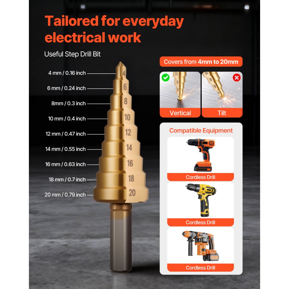 Σετ τρυπητηρίων VEVOR, Σετ τρυπητηρίων με καστάνια SLUG-Buster 12,7 έως 50,8 mm, Σετ τρυπητηρίων με κλειδιά καστάνιας για αλουμίνιο, μαλακό χάλυβα, υαλοβάμβακα, πλαστικά, 6 μεγέθη καλουπιών, Κιτ εργαλείων Ko από χάλυβα 40Cr Σετ τρυπητηρίων VEVOR, Σετ τρυπητηρίων με καστάνια SLUG-Buster 12,7 έως 50,8 mm, Σετ τρυπητηρίων με κλειδιά καστάνιας για αλουμίνιο, μαλακό χάλυβα, υαλοβάμβακα, πλαστικά, 6 μεγέθη καλουπιών, Κιτ εργαλείων Ko από χάλυβα 40Cr