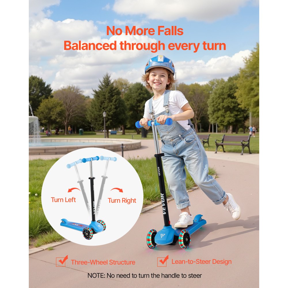 Πατίνι VEVOR για παιδιά 3+ ετών, τρίτροχο πατίνι για νήπια με φωτιζόμενους τροχούς, ρυθμιζόμενο ύψος τιμονιού, φαρδύ αντιολισθητικό δάπεδο, ελαφρύ πλαίσιο αλουμινίου για αγόρια και κορίτσια έως 74,8 kg, μπλε Πατίνι VEVOR για παιδιά 3+ ετών, τρίτροχο πατίνι για νήπια με φωτιζόμενους τροχούς, ρυθμιζόμενο ύψος τιμονιού, φαρδύ αντιολισθητικό δάπεδο, ελαφρύ πλαίσιο αλουμινίου για αγόρια και κορίτσια έως 74,8 kg, μπλε