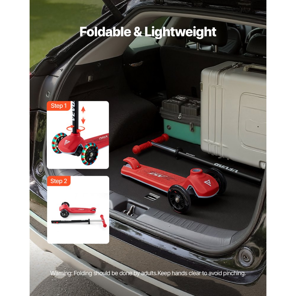 Πατίνι VEVOR για παιδιά ηλικίας 3+ ετών, τρίτροχο πατίνι για νήπια με φωτιζόμενους τροχούς, ρυθμιζόμενο ύψος τιμονιού, φαρδιά αντιολισθητική βάση, ελαφρύ πλαίσιο αλουμινίου για αγόρια και κορίτσια έως 74,8 kg, κόκκινο Πατίνι VEVOR για παιδιά ηλικίας 3+ ετών, τρίτροχο πατίνι για νήπια με φωτιζόμενους τροχούς, ρυθμιζόμενο ύψος τιμονιού, φαρδιά αντιολισθητική βάση, ελαφρύ πλαίσιο αλουμινίου για αγόρια και κορίτσια έως 74,8 kg, κόκκινο