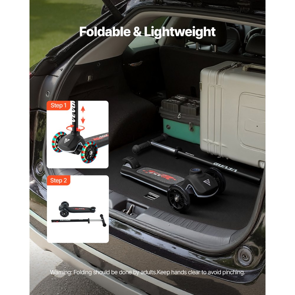 Πατίνι VEVOR για παιδιά ηλικίας 3+ ετών, τρίτροχο πατίνι για νήπια με φωτιζόμενους τροχούς, ρυθμιζόμενο ύψος τιμονιού, φαρδύ αντιολισθητικό δάπεδο, ελαφρύ πλαίσιο αλουμινίου για αγόρια και κορίτσια έως 74,8 kg, μαύρο Πατίνι VEVOR για παιδιά ηλικίας 3+ ετών, τρίτροχο πατίνι για νήπια με φωτιζόμενους τροχούς, ρυθμιζόμενο ύψος τιμονιού, φαρδύ αντιολισθητικό δάπεδο, ελαφρύ πλαίσιο αλουμινίου για αγόρια και κορίτσια έως 74,8 kg, μαύρο