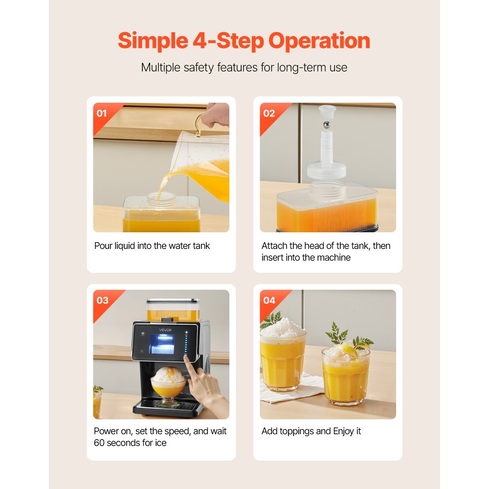 Παγομηχανή VEVOR Snowflake, Παγομηχανή Snowflake 20KG/24H, Μηχανή Ξυρίσματος Πάγου με Λεπίδα από Ανοξείδωτο Ατσάλι, Ηλεκτρική Μηχανή Χιονιού με Δοχείο 0,8L, Γρήγορη Προψύξη 60S, για Σπίτι & Μικρές Συγκεντρώσεις Παγομηχανή VEVOR Snowflake, Παγομηχανή Snowflake 20KG/24H, Μηχανή Ξυρίσματος Πάγου με Λεπίδα από Ανοξείδωτο Ατσάλι, Ηλεκτρική Μηχανή Χιονιού με Δοχείο 0,8L, Γρήγορη Προψύξη 60S, για Σπίτι & Μικρές Συγκεντρώσεις