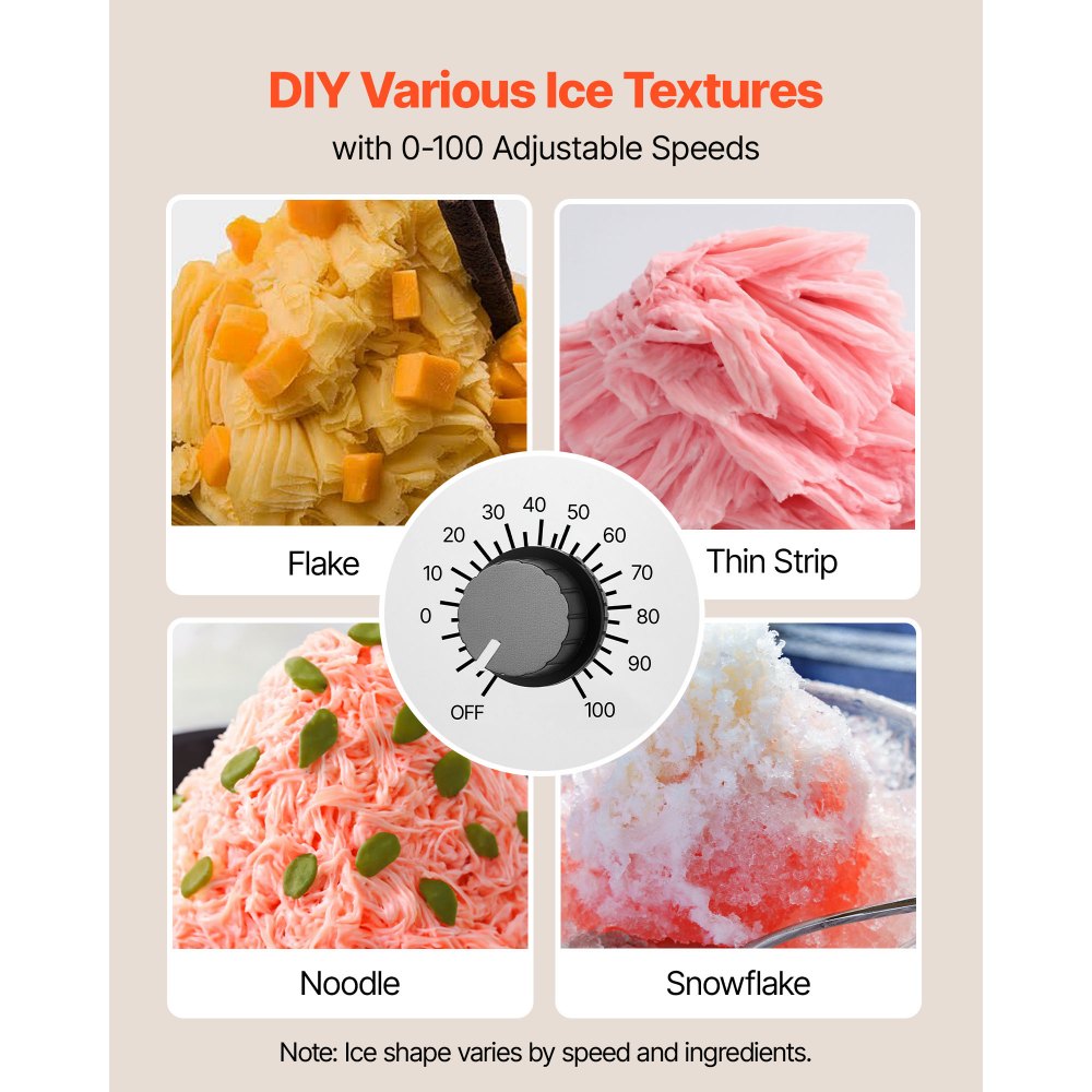 Παγομηχανή VEVOR Snowflake, Παγομηχανή Snowflake 80KG/24H, Μηχανή Ξυρίσματος Πάγου με Λεπίδα από Ανοξείδωτο Ατσάλι, Ηλεκτρική Μηχανή Χιονιού με Δεξαμενή 1,8L, Γρήγορη Προψύξη 90S, για Σπίτι & Μικρές Συγκεντρώσεις Παγομηχανή VEVOR Snowflake, Παγομηχανή Snowflake 80KG/24H, Μηχανή Ξυρίσματος Πάγου με Λεπίδα από Ανοξείδωτο Ατσάλι, Ηλεκτρική Μηχανή Χιονιού με Δεξαμενή 1,8L, Γρήγορη Προψύξη 90S, για Σπίτι & Μικρές Συγκεντρώσεις