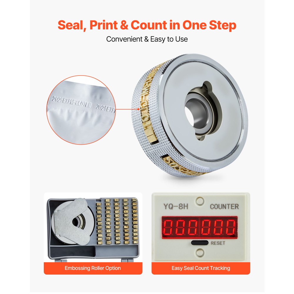 Μηχανή συνεχούς σφράγισης ταινιών σακουλών VEVOR, πλάτος σφράγισης 6-12 mm, μηχανή κάθετης σφράγισης ταινιών με εκτύπωση κυλίνδρου, ρυθμιζόμενη θερμοκρασία και ταχύτητα, μηχανή θερμικής σφράγισης για πλαστικές σακούλες 0,03-0,8 mm Μηχανή συνεχούς σφράγισης ταινιών σακουλών VEVOR, πλάτος σφράγισης 6-12 mm, μηχανή κάθετης σφράγισης ταινιών με εκτύπωση κυλίνδρου, ρυθμιζόμενη θερμοκρασία και ταχύτητα, μηχανή θερμικής σφράγισης για πλαστικές σακούλες 0,03-0,8 mm