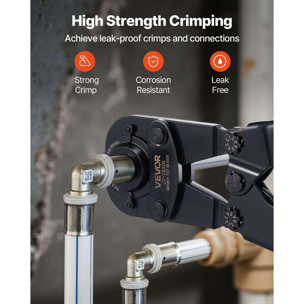 Κιτ εργαλείων πτύχωσης σωλήνων VEVOR, πτύχωση σωλήνων PEX & αλουμινίου-πλαστικού με σιαγόνες TH12 TH16 TH20 TH26 TH32 & εύκαμπτη λαβή, συμπαγής πτύχωση μίας θύρας με θήκη αποθήκευσης για επισκευές και εγκατάσταση σωληνώσεων Κιτ εργαλείων πτύχωσης σωλήνων VEVOR, πτύχωση σωλήνων PEX & αλουμινίου-πλαστικού με σιαγόνες TH12 TH16 TH20 TH26 TH32 & εύκαμπτη λαβή, συμπαγής πτύχωση μίας θύρας με θήκη αποθήκευσης για επισκευές και εγκατάσταση σωληνώσεων