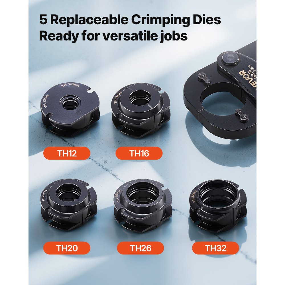 Κιτ εργαλείων πτύχωσης σωλήνων VEVOR, πτύχωση σωλήνων PEX & αλουμινίου-πλαστικού με σιαγόνες TH12 TH16 TH20 TH26 TH32 & εύκαμπτη λαβή, συμπαγής πτύχωση μίας θύρας με θήκη αποθήκευσης για επισκευές και εγκατάσταση σωληνώσεων Κιτ εργαλείων πτύχωσης σωλήνων VEVOR, πτύχωση σωλήνων PEX & αλουμινίου-πλαστικού με σιαγόνες TH12 TH16 TH20 TH26 TH32 & εύκαμπτη λαβή, συμπαγής πτύχωση μίας θύρας με θήκη αποθήκευσης για επισκευές και εγκατάσταση σωληνώσεων