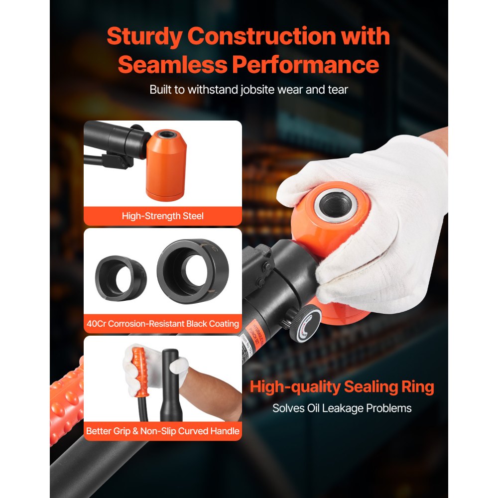 Σετ τρυπητήρων VEVOR, Σετ υδραυλικών τρυπητήρων 98,07 kN, Σετ εργαλείων KO 12,7 έως 50,8 mm για τρύπες, Σετ εργαλείων KO με 6 μήτρες για μεταλλικά ηλεκτρικά ερμάρια, ηλεκτρικούς πίνακες ελέγχου, πίνακα διακοπτών Σετ τρυπητήρων VEVOR, Σετ υδραυλικών τρυπητήρων 98,07 kN, Σετ εργαλείων KO 12,7 έως 50,8 mm για τρύπες, Σετ εργαλείων KO με 6 μήτρες για μεταλλικά ηλεκτρικά ερμάρια, ηλεκτρικούς πίνακες ελέγχου, πίνακα διακοπτών