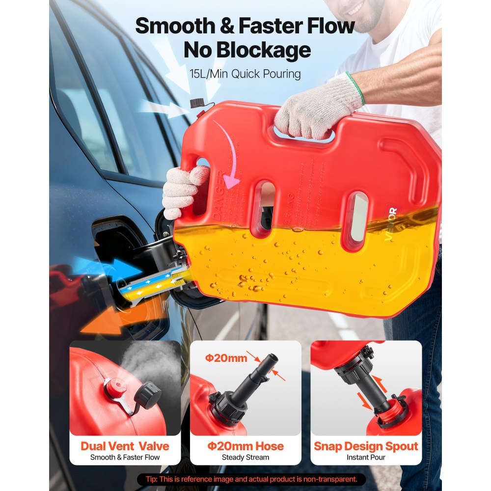 Δοχείο καυσίμου VEVOR, 10 λίτρων, Φιαλίδιο βενζίνης με στόμιο και κλειδώσιμο βραχίονα, μέγιστη παροχή 15 λίτρα/λεπτό, ασφαλές και στεγανό, φορητό επίπεδο δοχείο υγρού για τα περισσότερα αυτοκίνητα, μοτοσικλέτες, ATV, UTV, κόκκινο Δοχείο καυσίμου VEVOR, 10 λίτρων, Φιαλίδιο βενζίνης με στόμιο και κλειδώσιμο βραχίονα, μέγιστη παροχή 15 λίτρα/λεπτό, ασφαλές και στεγανό, φορητό επίπεδο δοχείο υγρού για τα περισσότερα αυτοκίνητα, μοτοσικλέτες, ATV, UTV, κόκκινο