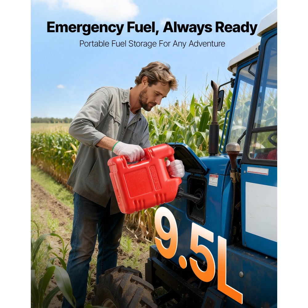 Δοχείο καυσίμου VEVOR, 9,5 L, Δεξαμενή βενζίνης με στόμιο και διαφανή ζυγαριά, μέγιστη παροχή 15 L/min, ασφαλές και στεγανό, φορητό επίπεδο δοχείο υγρού για τα περισσότερα αυτοκίνητα, μοτοσικλέτες, ATV, UTV, κόκκινο, 1 τεμάχιο Δοχείο καυσίμου VEVOR, 9,5 L, Δεξαμενή βενζίνης με στόμιο και διαφανή ζυγαριά, μέγιστη παροχή 15 L/min, ασφαλές και στεγανό, φορητό επίπεδο δοχείο υγρού για τα περισσότερα αυτοκίνητα, μοτοσικλέτες, ATV, UTV, κόκκινο, 1 τεμάχιο