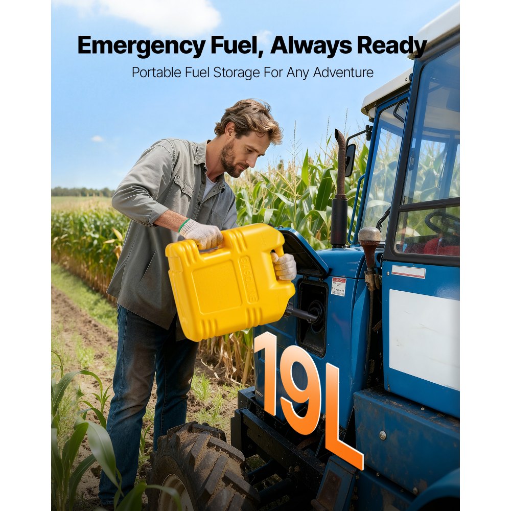 Δοχείο καυσίμου VEVOR, 19 λίτρων, Δεξαμενή βενζίνης με στόμιο και διαφανή ζυγαριά, μέγιστη παροχή 15 λίτρα/λεπτό, ασφαλές και στεγανό, φορητό επίπεδο δοχείο υγρού για τα περισσότερα αυτοκίνητα, μοτοσικλέτες, SUV, ATV, UTV, κίτρινο, 1 τεμάχιο Δοχείο καυσίμου VEVOR, 19 λίτρων, Δεξαμενή βενζίνης με στόμιο και διαφανή ζυγαριά, μέγιστη παροχή 15 λίτρα/λεπτό, ασφαλές και στεγανό, φορητό επίπεδο δοχείο υγρού για τα περισσότερα αυτοκίνητα, μοτοσικλέτες, SUV, ATV, UTV, κίτρινο, 1 τεμάχιο