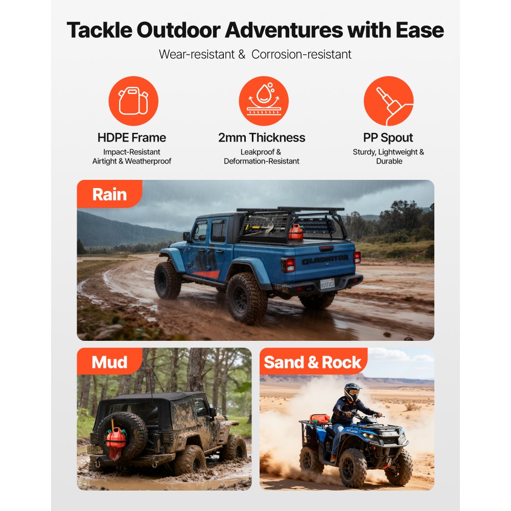 Δοχείο καυσίμου VEVOR, 6 λίτρα, ρεζερβουάρ καυσίμου με στόμιο και δοχείο επιπλέον λαδιού 1,9 λίτρων, μέγιστη παροχή 5,5 λίτρα/λεπτό, στεγανό και φορητό επίπεδο δοχείο υγρού για τα περισσότερα αυτοκίνητα, μοτοσικλέτες, ATV, UTV Δοχείο καυσίμου VEVOR, 6 λίτρα, ρεζερβουάρ καυσίμου με στόμιο και δοχείο επιπλέον λαδιού 1,9 λίτρων, μέγιστη παροχή 5,5 λίτρα/λεπτό, στεγανό και φορητό επίπεδο δοχείο υγρού για τα περισσότερα αυτοκίνητα, μοτοσικλέτες, ATV, UTV