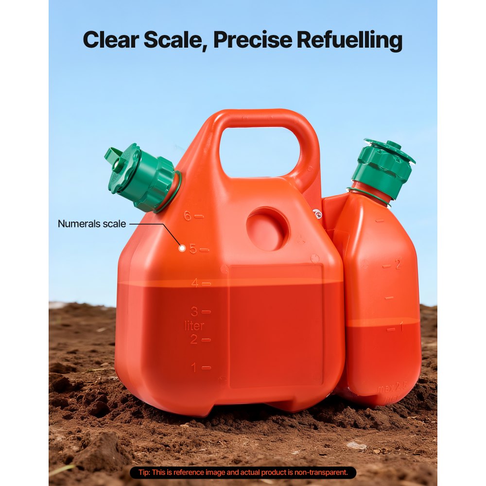 Δοχείο καυσίμου VEVOR, 6 λίτρα, ρεζερβουάρ καυσίμου με στόμιο και δοχείο επιπλέον λαδιού 1,9 λίτρων, μέγιστη παροχή 5,5 λίτρα/λεπτό, στεγανό και φορητό επίπεδο δοχείο υγρού για τα περισσότερα αυτοκίνητα, μοτοσικλέτες, ATV, UTV Δοχείο καυσίμου VEVOR, 6 λίτρα, ρεζερβουάρ καυσίμου με στόμιο και δοχείο επιπλέον λαδιού 1,9 λίτρων, μέγιστη παροχή 5,5 λίτρα/λεπτό, στεγανό και φορητό επίπεδο δοχείο υγρού για τα περισσότερα αυτοκίνητα, μοτοσικλέτες, ATV, UTV