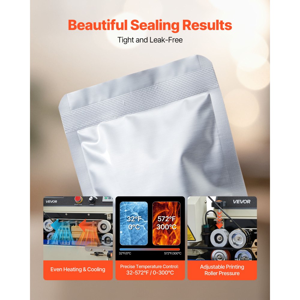 Μηχανή συνεχούς σφράγισης ταινιών σακουλών VEVOR, πλάτος σφράγισης 6-12 mm, οριζόντια μηχανή σφράγισης ταινιών με εκτύπωση με μελάνι, ρυθμιζόμενη θερμοκρασία και ταχύτητα, εμπορική μηχανή θερμικής σφράγισης για πλαστικές σακούλες 0,03-0,8 mm Μηχανή συνεχούς σφράγισης ταινιών σακουλών VEVOR, πλάτος σφράγισης 6-12 mm, οριζόντια μηχανή σφράγισης ταινιών με εκτύπωση με μελάνι, ρυθμιζόμενη θερμοκρασία και ταχύτητα, εμπορική μηχανή θερμικής σφράγισης για πλαστικές σακούλες 0,03-0,8 mm