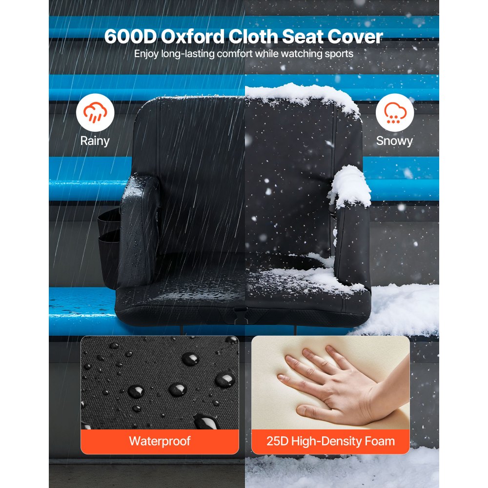 Κάθισμα Σταδίου VEVOR, 6 ρυθμιζόμενες γωνίες καρέκλας λευκής, κάθισμα σταδίου με μαξιλάρι 73,66 mm με στήριξη πλάτης και μπράτσο, φαρδιά καρέκλα λευκής με θήκη για ποτήρια για πικνίκ, σπορ στην παραλία και παιχνίδια Κάθισμα Σταδίου VEVOR, 6 ρυθμιζόμενες γωνίες καρέκλας λευκής, κάθισμα σταδίου με μαξιλάρι 73,66 mm με στήριξη πλάτης και μπράτσο, φαρδιά καρέκλα λευκής με θήκη για ποτήρια για πικνίκ, σπορ στην παραλία και παιχνίδια