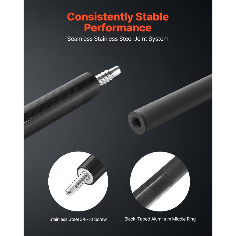 Στέκα πισίνας VEVOR, 1 τεμάχιο μπαστούνι πισίνας, 1473,2 χιλ. & 538 γρ. Μπαστούνι πισίνας μπιλιάρδου από ανθρακονήματα με πρεσαριστή άκρη στέκας βακελίτη και δακτύλιο σύνδεσης ABS, Μπαστούνια στέκας για επαγγελματικό τραπέζι μπιλιάρδου, μπαρ, σπίτι, γραφείο Στέκα πισίνας VEVOR, 1 τεμάχιο μπαστούνι πισίνας, 1473,2 χιλ. & 538 γρ. Μπαστούνι πισίνας μπιλιάρδου από ανθρακονήματα με πρεσαριστή άκρη στέκας βακελίτη και δακτύλιο σύνδεσης ABS, Μπαστούνια στέκας για επαγγελματικό τραπέζι μπιλιάρδου, μπαρ, σπίτι, γραφείο