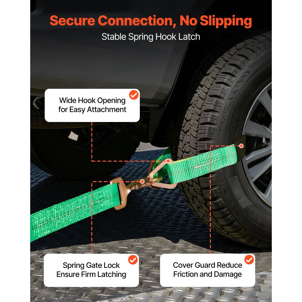 Κιτ πρόσδεσης τάκου τροχού VEVOR, Ιμάντας πρόσδεσης τρέιλερ τύπου άξονα, Κιτ πρόσδεσης αυτοκινήτου με ελατηριωτό γάντζο, Αντοχή σε θραύση 4540 kg & Φορτίο εργασίας 1512 kg Σύστημα πρόσδεσης μοτοσικλέτας για ATV, UTV, τρέιλερ Κιτ πρόσδεσης τάκου τροχού VEVOR, Ιμάντας πρόσδεσης τρέιλερ τύπου άξονα, Κιτ πρόσδεσης αυτοκινήτου με ελατηριωτό γάντζο, Αντοχή σε θραύση 4540 kg & Φορτίο εργασίας 1512 kg Σύστημα πρόσδεσης μοτοσικλέτας για ATV, UTV, τρέιλερ