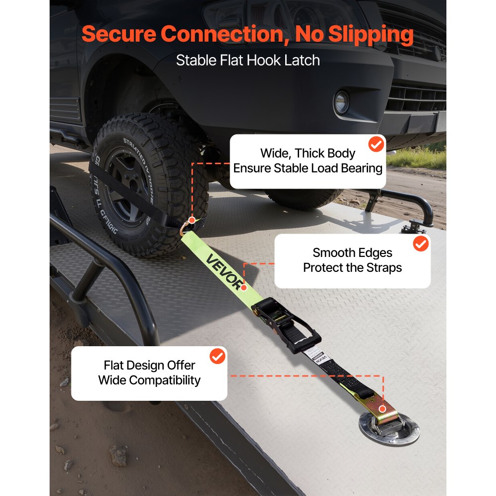 Κιτ πρόσδεσης τάκου τροχού VEVOR, ιμάντας πρόσδεσης τρέιλερ τύπου ελαστικού, κιτ πρόσδεσης αυτοκινήτου με επίπεδο γάντζο, αντοχή σε θραύση 4540 kg & φορτίο εργασίας 1512 kg σύστημα πρόσδεσης μοτοσικλέτας για ATV, SUV, ρυμουλκούμενα Κιτ πρόσδεσης τάκου τροχού VEVOR, ιμάντας πρόσδεσης τρέιλερ τύπου ελαστικού, κιτ πρόσδεσης αυτοκινήτου με επίπεδο γάντζο, αντοχή σε θραύση 4540 kg & φορτίο εργασίας 1512 kg σύστημα πρόσδεσης μοτοσικλέτας για ATV, SUV, ρυμουλκούμενα