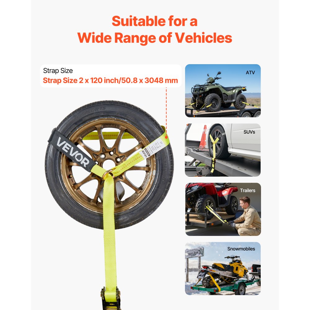 Κιτ πρόσδεσης τάκου τροχού VEVOR, σύστημα πρόσδεσης μοτοσικλέτας τύπου ελαστικού, κιτ πρόσδεσης αυτοκινήτου με επίπεδο γάντζο, αντοχή σε θραύση 4540 kg & φορτίο εργασίας 1512 kg, ιμάντας πρόσδεσης τρέιλερ για ATV, SUV, ρυμουλκούμενα Κιτ πρόσδεσης τάκου τροχού VEVOR, σύστημα πρόσδεσης μοτοσικλέτας τύπου ελαστικού, κιτ πρόσδεσης αυτοκινήτου με επίπεδο γάντζο, αντοχή σε θραύση 4540 kg & φορτίο εργασίας 1512 kg, ιμάντας πρόσδεσης τρέιλερ για ATV, SUV, ρυμουλκούμενα
