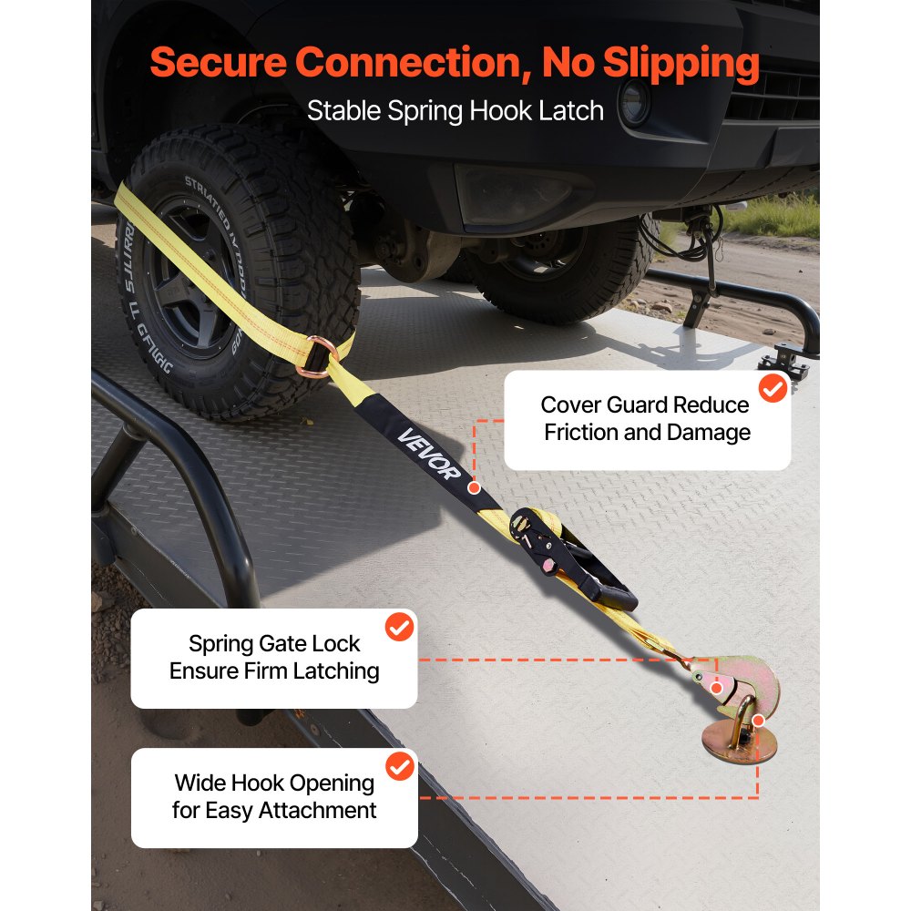 Κιτ πρόσδεσης τάκου τροχού VEVOR, ιμάντας πρόσδεσης τρέιλερ τύπου ελαστικού, κιτ πρόσδεσης αυτοκινήτου με ελατηριωτό γάντζο, αντοχή σε θραύση 4540 kg & φορτίο εργασίας 1512 kg σύστημα πρόσδεσης μοτοσικλέτας για ATV, SUV, τρέιλερ Κιτ πρόσδεσης τάκου τροχού VEVOR, ιμάντας πρόσδεσης τρέιλερ τύπου ελαστικού, κιτ πρόσδεσης αυτοκινήτου με ελατηριωτό γάντζο, αντοχή σε θραύση 4540 kg & φορτίο εργασίας 1512 kg σύστημα πρόσδεσης μοτοσικλέτας για ATV, SUV, τρέιλερ