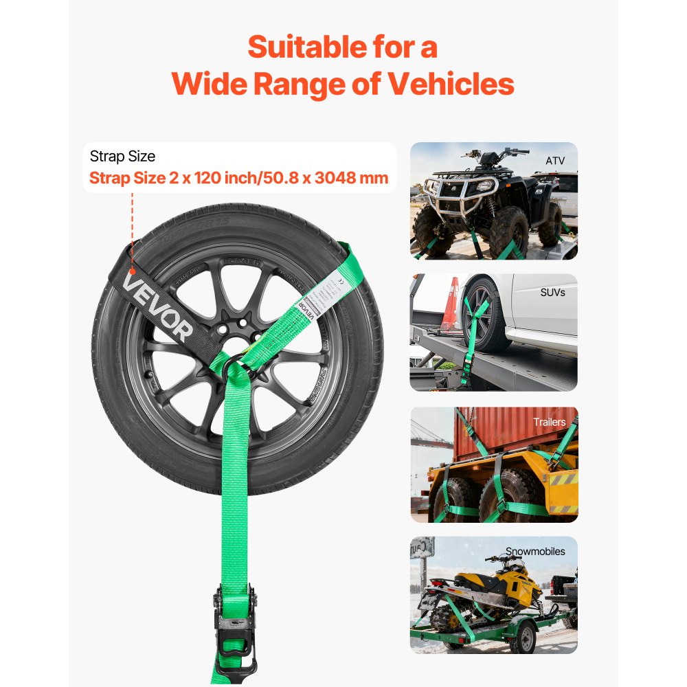 Κιτ πρόσδεσης τάκου τροχού VEVOR, ιμάντας ρυμούλκησης τύπου ελαστικού, κιτ πρόσδεσης αυτοκινήτου με γάντζο βαρέως τύπου, αντοχή σε θραύση 4540 kg & φορτίο εργασίας 1512 kg, σύστημα πρόσδεσης μοτοσικλέτας με δακτύλιο O για ATV, SUV Κιτ πρόσδεσης τάκου τροχού VEVOR, ιμάντας ρυμούλκησης τύπου ελαστικού, κιτ πρόσδεσης αυτοκινήτου με γάντζο βαρέως τύπου, αντοχή σε θραύση 4540 kg & φορτίο εργασίας 1512 kg, σύστημα πρόσδεσης μοτοσικλέτας με δακτύλιο O για ATV, SUV