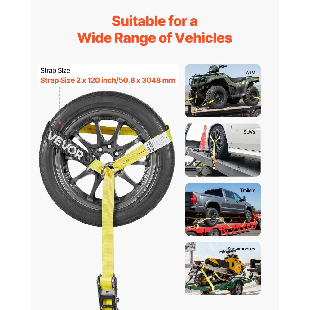 Κιτ πρόσδεσης τάκου τροχού VEVOR, ιμάντας ρυμούλκησης τύπου ελαστικού, κιτ πρόσδεσης αυτοκινήτου με γάντζο βαρέως τύπου, αντοχή σε θραύση 4540 kg & φορτίο εργασίας 1512 kg σύστημα πρόσδεσης μοτοσικλέτας για ATV, SUV, snowmobiles Κιτ πρόσδεσης τάκου τροχού VEVOR, ιμάντας ρυμούλκησης τύπου ελαστικού, κιτ πρόσδεσης αυτοκινήτου με γάντζο βαρέως τύπου, αντοχή σε θραύση 4540 kg & φορτίο εργασίας 1512 kg σύστημα πρόσδεσης μοτοσικλέτας για ATV, SUV, snowmobiles