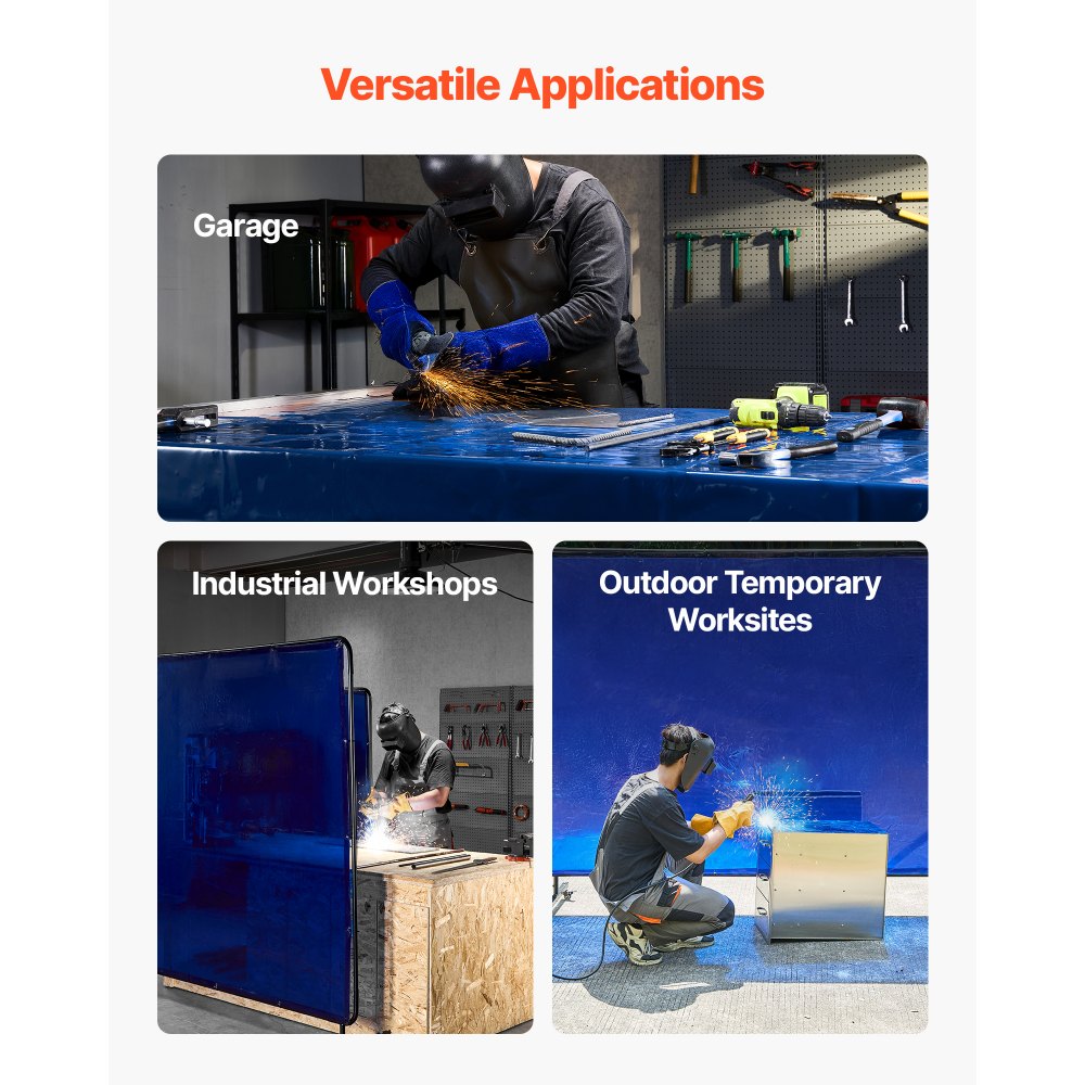 Οθόνη συγκόλλησης VEVOR με πλαίσιο, οθόνη κουρτίνας συγκόλλησης 1,74 x 2,34m, ανθεκτικές στη φλόγα οθόνες προστασίας βινυλίου με κλειδώσιμους περιστρεφόμενους τροχούς και προστασία UV 6 επιπέδων για εργαστηριακή/βιομηχανική χρήση, μπλε Οθόνη συγκόλλησης VEVOR με πλαίσιο, οθόνη κουρτίνας συγκόλλησης 1,74 x 2,34m, ανθεκτικές στη φλόγα οθόνες προστασίας βινυλίου με κλειδώσιμους περιστρεφόμενους τροχούς και προστασία UV 6 επιπέδων για εργαστηριακή/βιομηχανική χρήση, μπλε