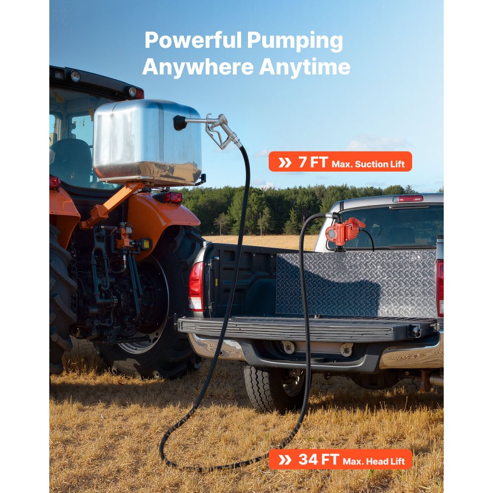 Αντλία μεταφοράς καυσίμου VEVOR, 12V DC 57 L/min, Κιτ αντλίας μεταφοράς ντίζελ από χυτοσίδηρο, με χειροκίνητο ακροφύσιο, εύκαμπτο σωλήνα εκκένωσης, προστασία υπερθέρμανσης, καλώδιο τροφοδοσίας, αντιεκρηκτική, για βενζίνη, ντίζελ, κηροζίνη Αντλία μεταφοράς καυσίμου VEVOR, 12V DC 57 L/min, Κιτ αντλίας μεταφοράς ντίζελ από χυτοσίδηρο, με χειροκίνητο ακροφύσιο, εύκαμπτο σωλήνα εκκένωσης, προστασία υπερθέρμανσης, καλώδιο τροφοδοσίας, αντιεκρηκτική, για βενζίνη, ντίζελ, κηροζίνη