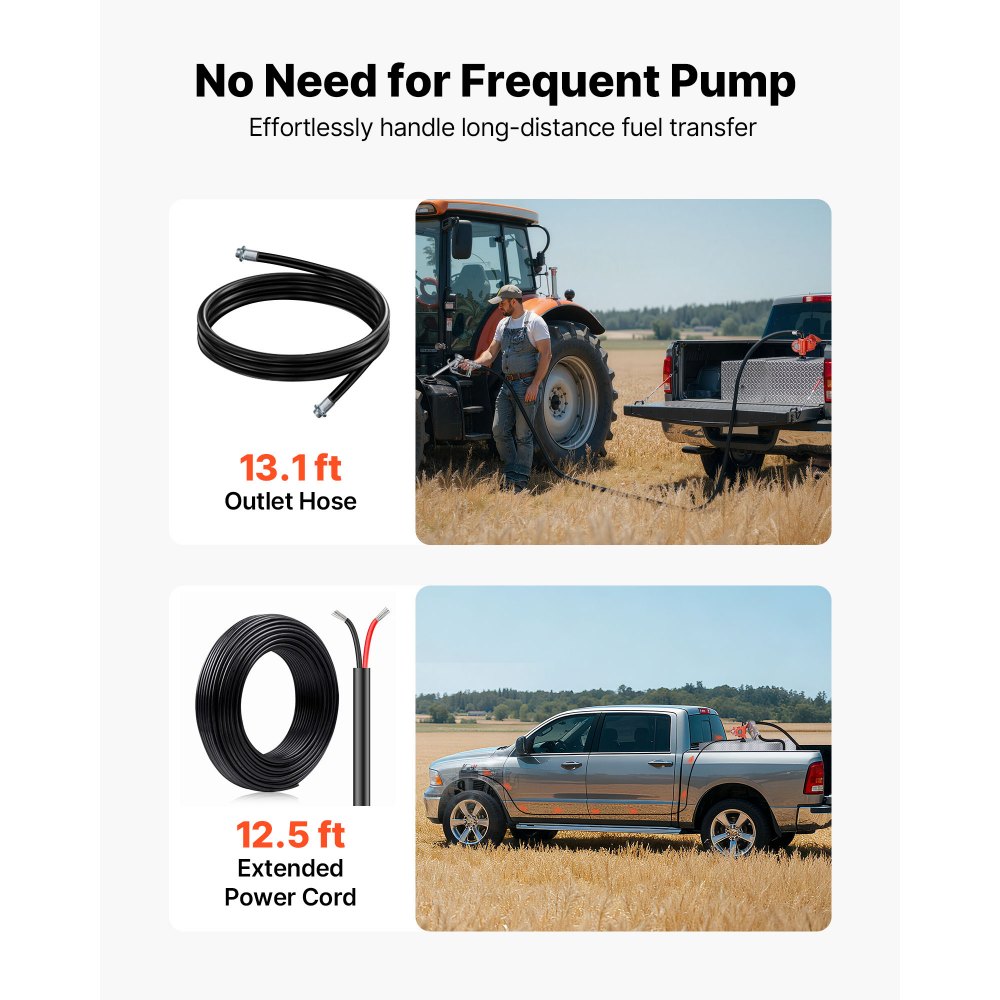 Αντλία μεταφοράς καυσίμου VEVOR, 12V DC 57 L/min, Κιτ αντλίας μεταφοράς ντίζελ από χυτοσίδηρο, με χειροκίνητο ακροφύσιο, εύκαμπτο σωλήνα εκκένωσης, προστασία υπερθέρμανσης, καλώδιο τροφοδοσίας, αντιεκρηκτική, για βενζίνη, ντίζελ, κηροζίνη Αντλία μεταφοράς καυσίμου VEVOR, 12V DC 57 L/min, Κιτ αντλίας μεταφοράς ντίζελ από χυτοσίδηρο, με χειροκίνητο ακροφύσιο, εύκαμπτο σωλήνα εκκένωσης, προστασία υπερθέρμανσης, καλώδιο τροφοδοσίας, αντιεκρηκτική, για βενζίνη, ντίζελ, κηροζίνη